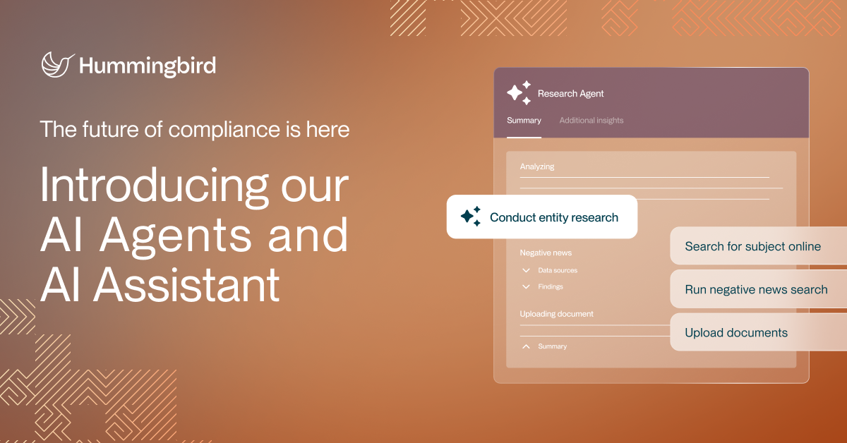 The Future of Compliance is Smarter and Faster: Meet Hummingbird's New AI Agents and AI Assistant 