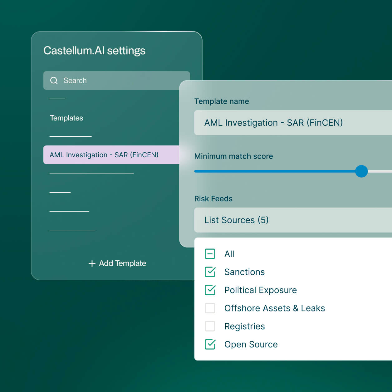 Screening Templates